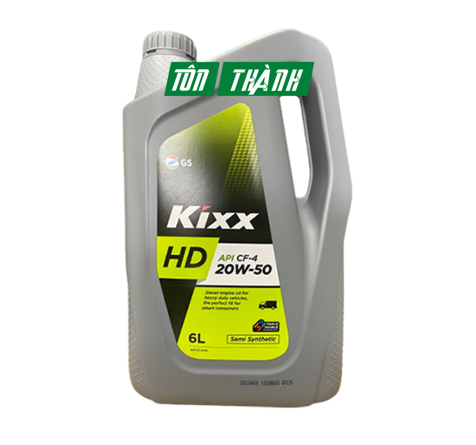 Dầu Động Cơ Bán Tổng Hợp KIXX HD CF-4 20W50 (6 lít)