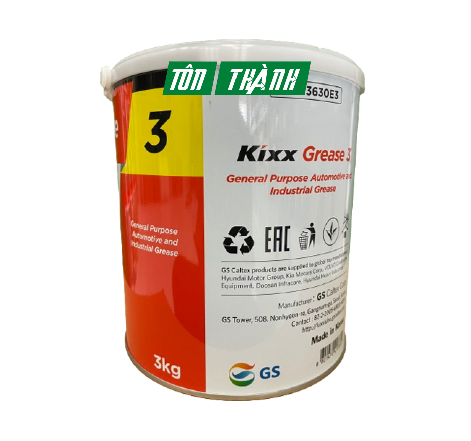 MỠ BÒ ĐA DỤNG HÀN QUỐC KIXX GREASE 3 (3KG)