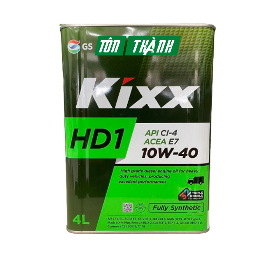 DẦU ĐỘNG CƠ KIXX HD1 API CI-4/SL ACEA E7 10W40 (4 LÍT)