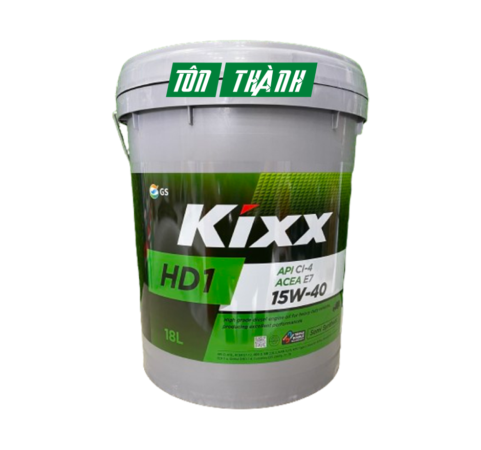 DẦU ĐỘNG CƠ KIXX HD1 API CI-4/SL ACEA 7 15W40 - CHUYÊN DỤNG CHO XE MÁY DẦU (18 LÍT)