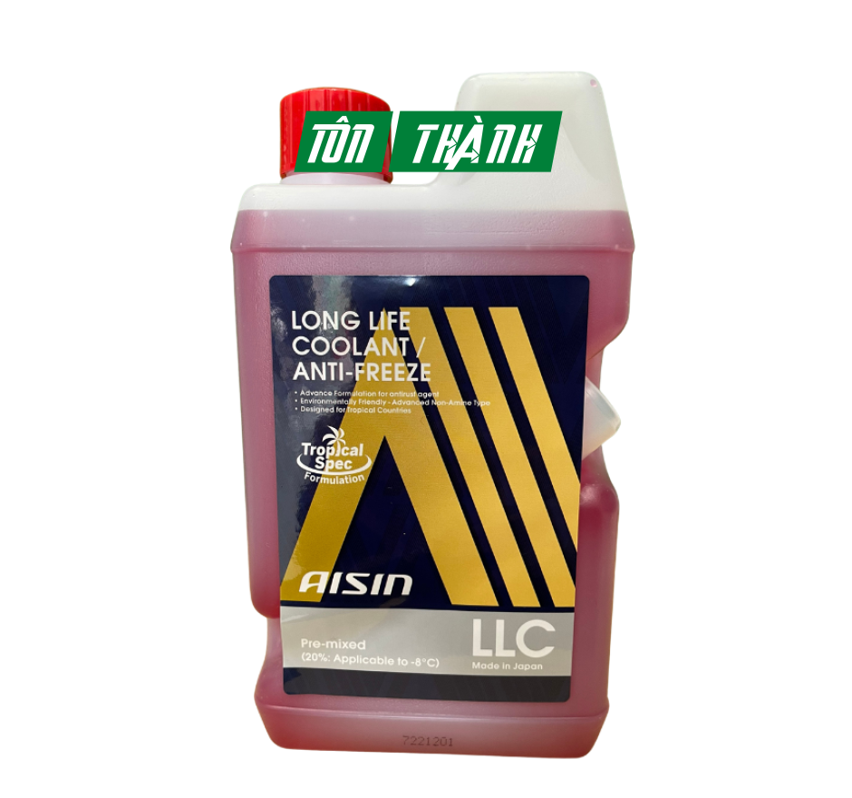 NƯỚC LÀM MÁT ĐỘNG CƠ MÀU ĐỎ AISIN LCPM20A4LR (1 LÍT)