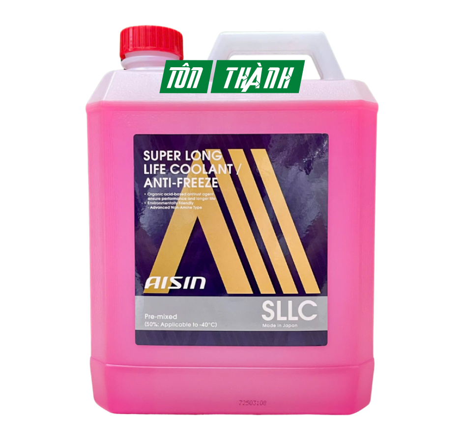 Nước Làm Mát Động Cơ AISIN 50% Màu Hồng (4 Lít)