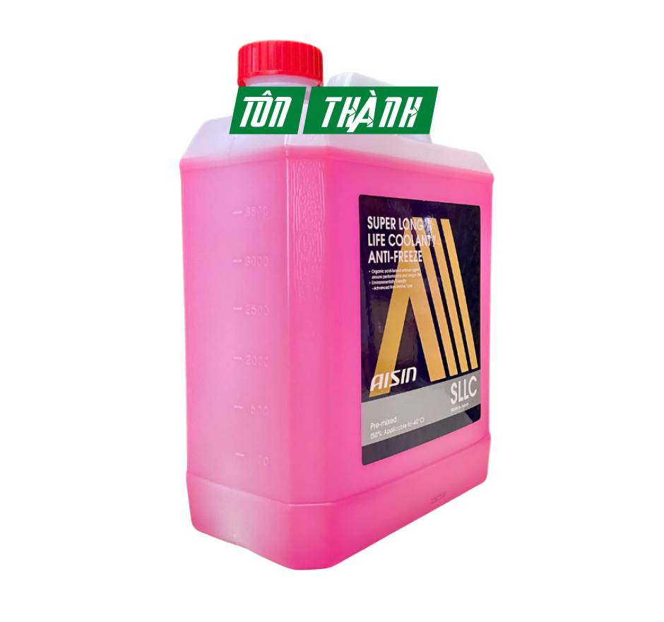 Nước Làm Mát Động Cơ AISIN 50% Màu Hồng (4 Lít)