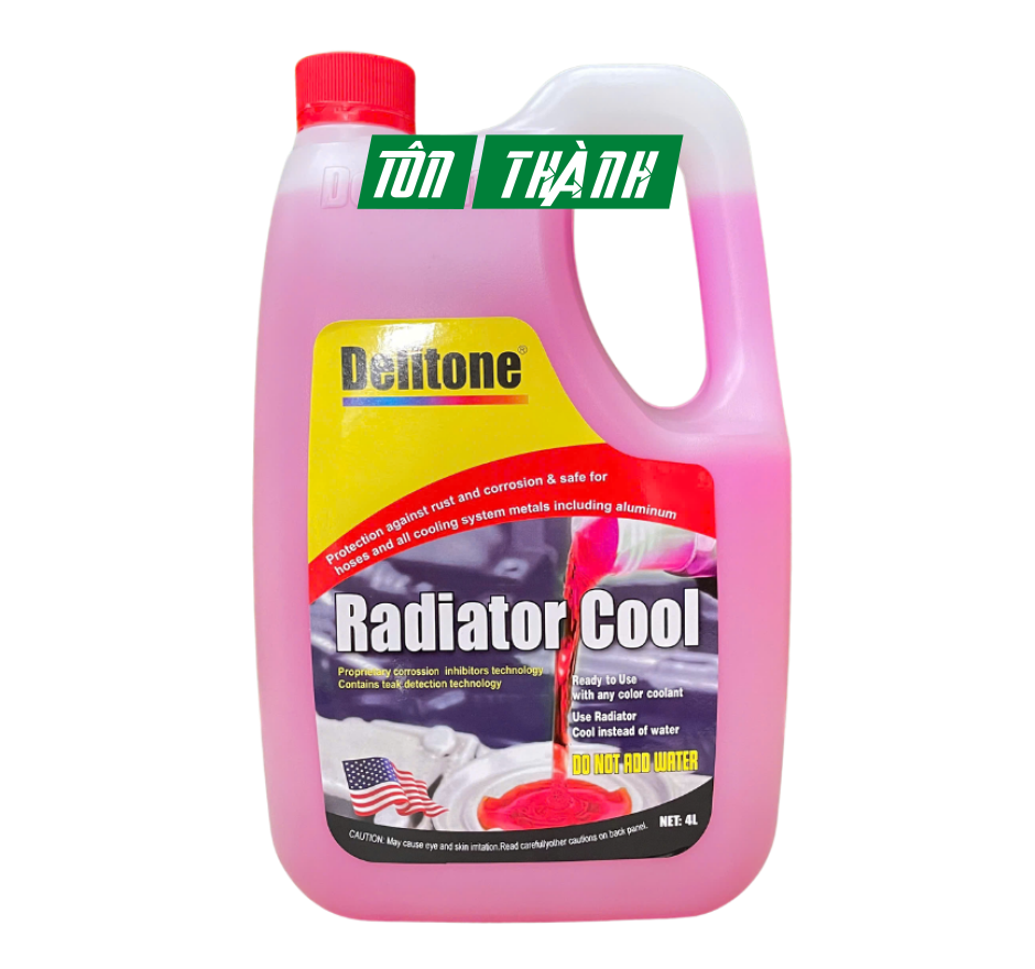 Nước làm mát ô tô cao cấp Delitone đỏ (4 lít)