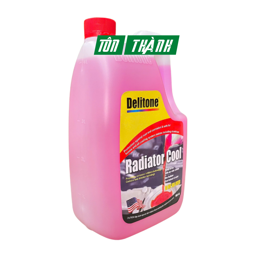 Nước làm mát ô tô cao cấp Delitone đỏ (4 lít)
