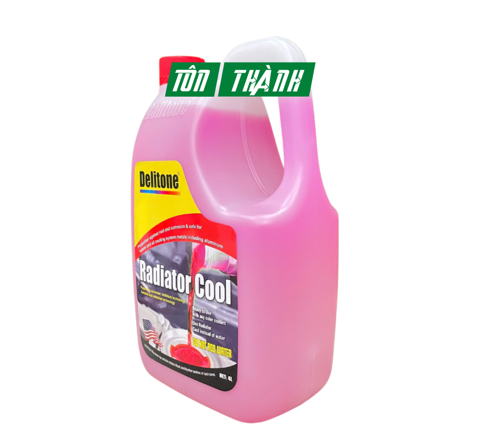 Nước làm mát ô tô cao cấp Delitone đỏ (4 lít)