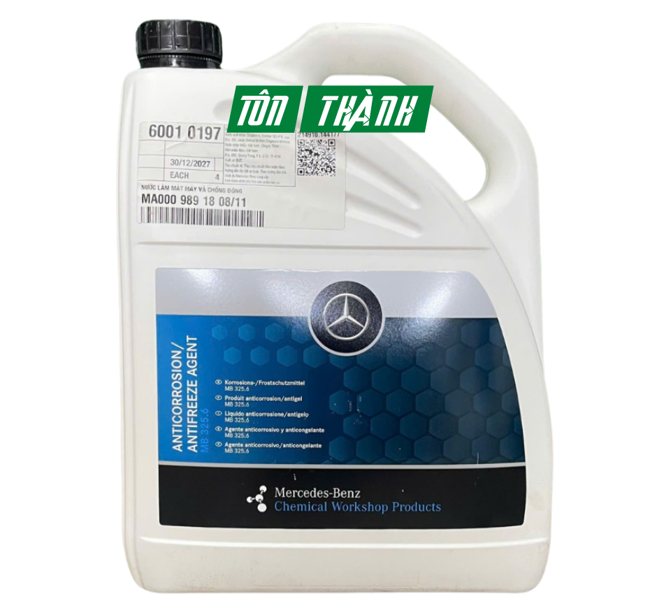 Nước làm mát màu hồng cao cấp Mercedes (5 Lít)