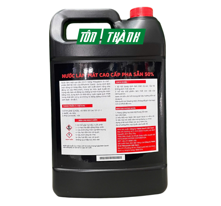 Nước Làm Mát Mitsubishi Pha Sẵn 50% Màu Xanh Ngọc 4 Lít