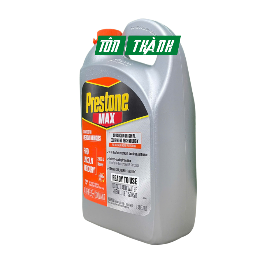 NƯỚC LÀM MÁT XE Ô TÔ MÀU CAM PRESTONE 50/50 (3.78 LÍT)