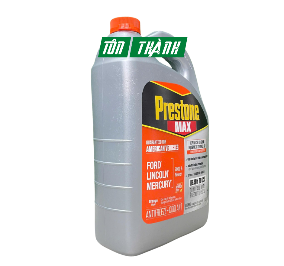 NƯỚC LÀM MÁT XE Ô TÔ MÀU CAM PRESTONE 50/50 (3.78 LÍT)