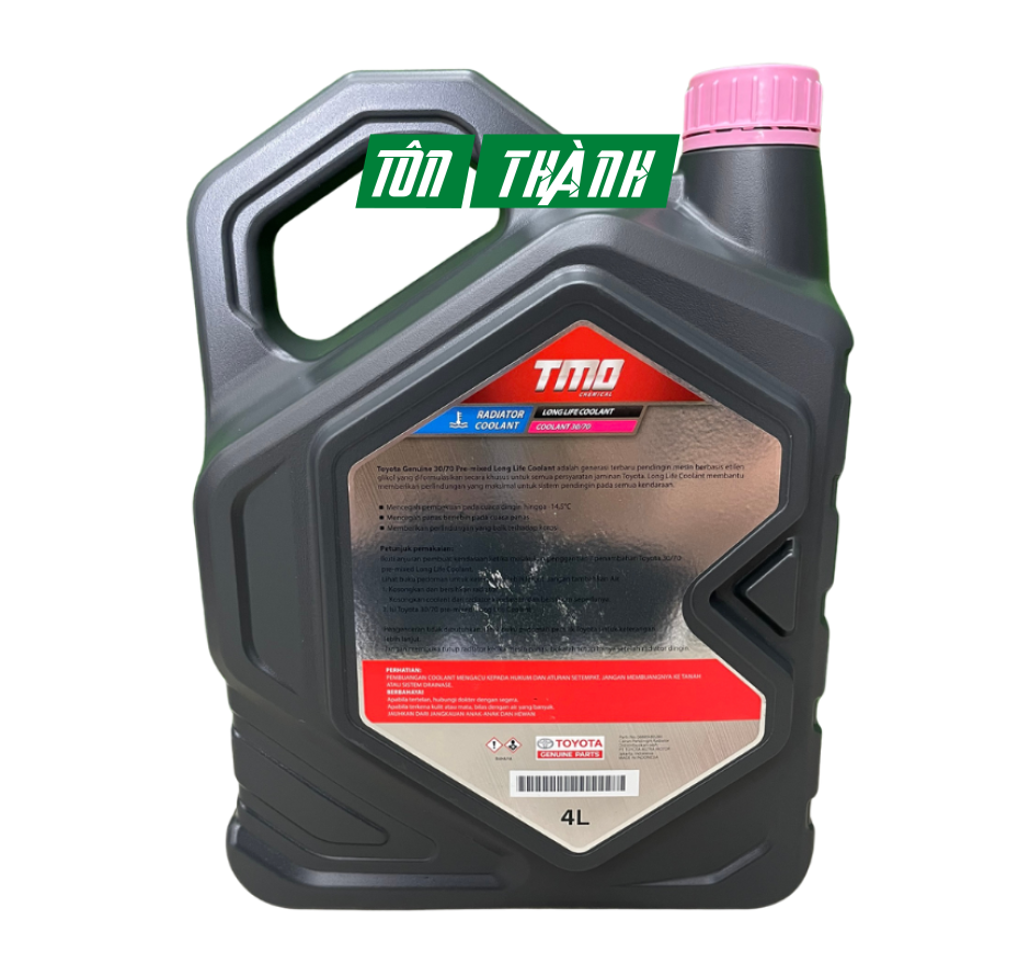 NƯỚC LÀM MÁT ĐỘNG CƠ MÀU HỒNG TOYOTA (4 LÍT)