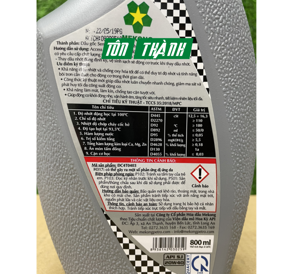 Nhớt xe tay ga Mekong Access (0.8 Lít & 1 Lít)