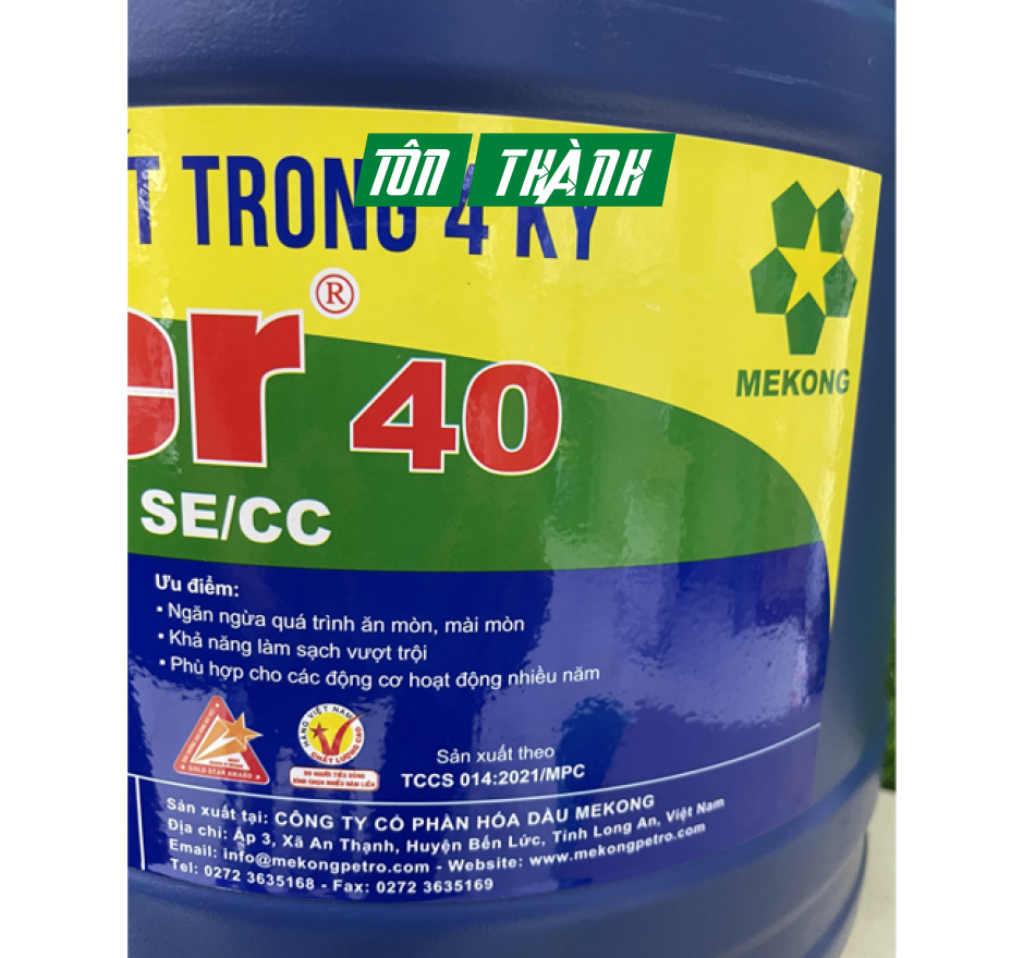 DẦU NHỚT API SAE 40 SPIDER MEKONG (18 LÍT)