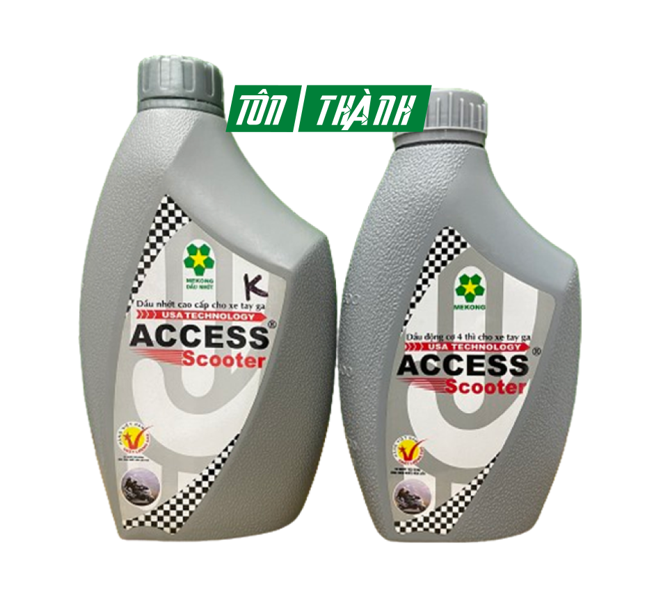 Nhớt xe tay ga Mekong Access (0.8 Lít & 1 Lít)