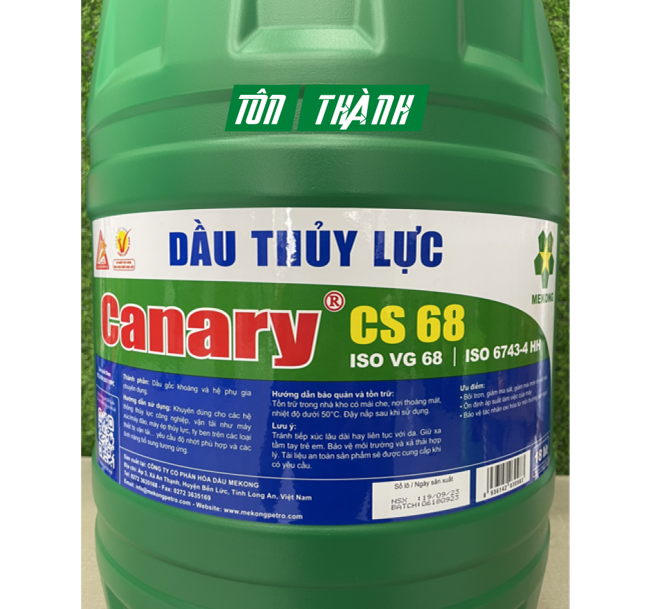 DẦU THỦY LỰC MEKONG CANARY CS 68 - NHỚT 10 (18 LÍT)