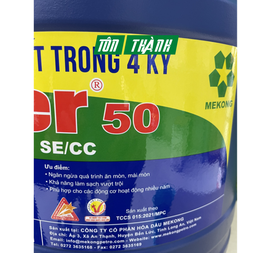 DẦU NHỚT API SAE 50 SPIDER MEKONG (18 LÍT)