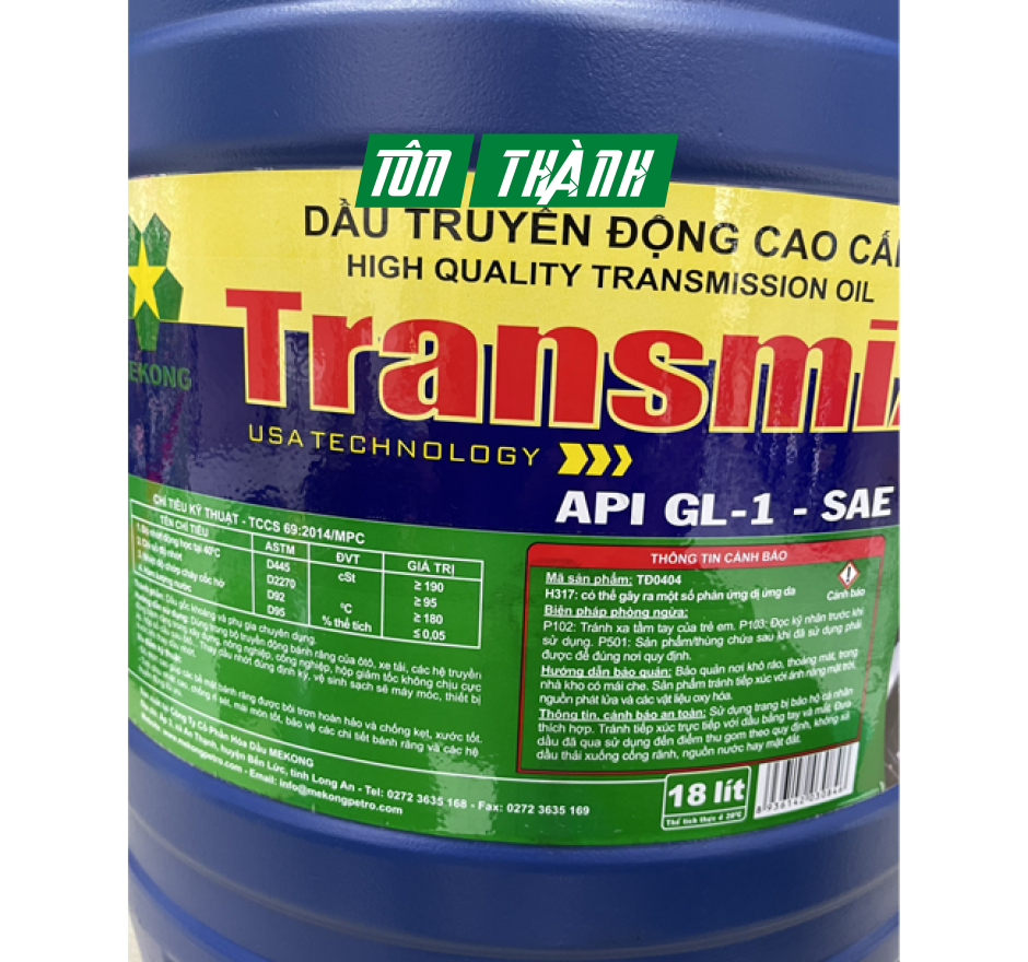 DẦU CẦU TRUYỀN ĐỘNG CAO CẤP MEKONG TRANSMIX 90 (18 Lít)