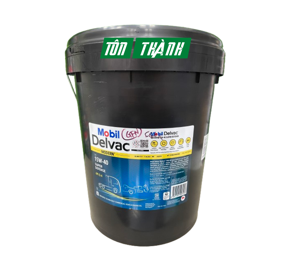 DẦU NHỚT ĐỘNG CƠ XE TẢI MOBIL DELVAC SUPER 1400 15W-40 (20 LÍT)