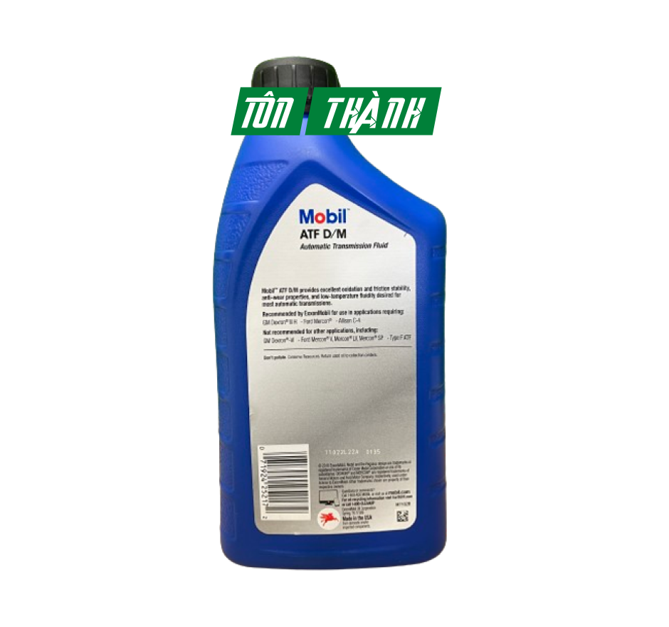 DẦU TRỢ LỰC TAY LÁI HỘP SỐ TỰ ĐỘNG MOBIL ATF D/M 946ML - NHẬP KHẨU MỸ