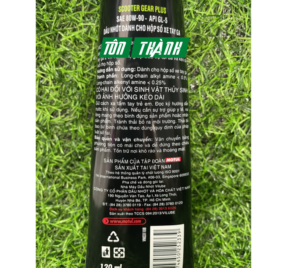 Dầu Nhớt Hộp Số MOTUL SAE 80w90 ( Nhớt Láp cho xe Tay Ga) 120ml