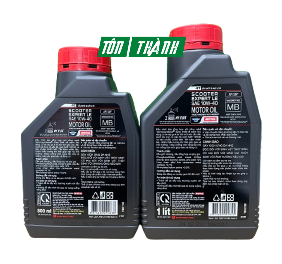 Nhớt xe tay ga MOTUL SCOOTER EXPERT LE 4T 10W40 cao cấp (0.8 Lít & 1 Lít)