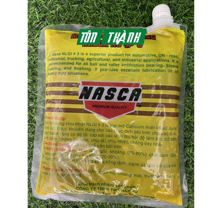 MỠ BÒ BÔI TRƠN NASCA ĐA DỤNG CAO CẤP USA 1KG CÓ VÒI TIỆN LỢI (BỊCH VÀNG)