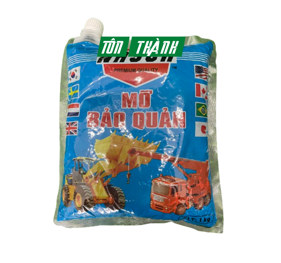 MỠ BÒ NASCA MỠ BẢO QUẢN BÔI TRƠN VÒNG BI BẠC ĐẠN .. CHỐNG GỈ SÉT CHỐNG ĂN MÒN 1Kg (Bịch xanh)