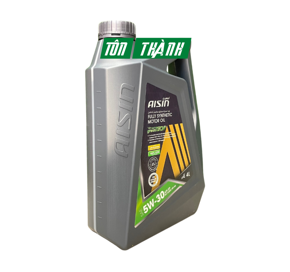Dầu động cơ AISIN greenTECH+ Fully Synthetic 5W-30 SP (4 Lít)