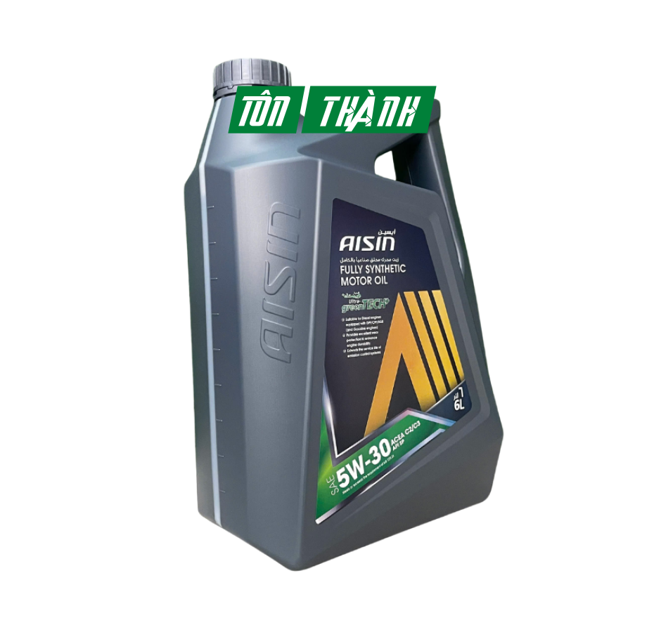 Dầu động cơ AISIN greenTECH+ Fully Synthetic 5W-30 SP (6 Lít)