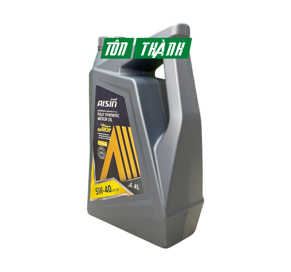 Dầu động cơ AISIN synTECH+ Fully Synthetic 5W-40 SP (4 Lít)