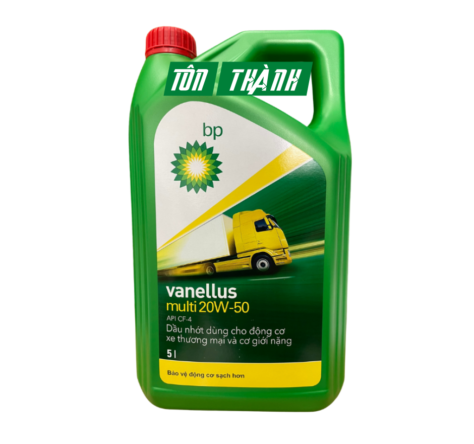 DẦU NHỚT ĐỘNG CƠ BP VANELLUS MULTI 20W50 CF-4 (5 LÍT)