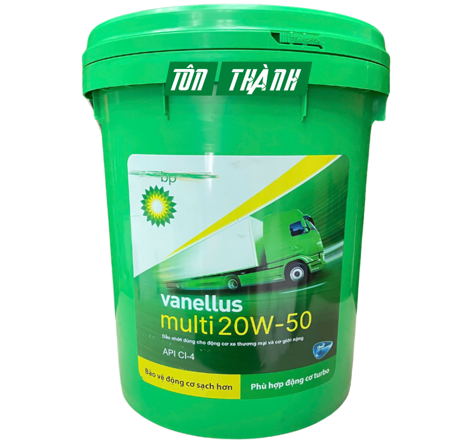 DẦU NHỚT ĐỘNG CƠ BP VANELLUS MULTI 20W50 CI-4 (18 LÍT)