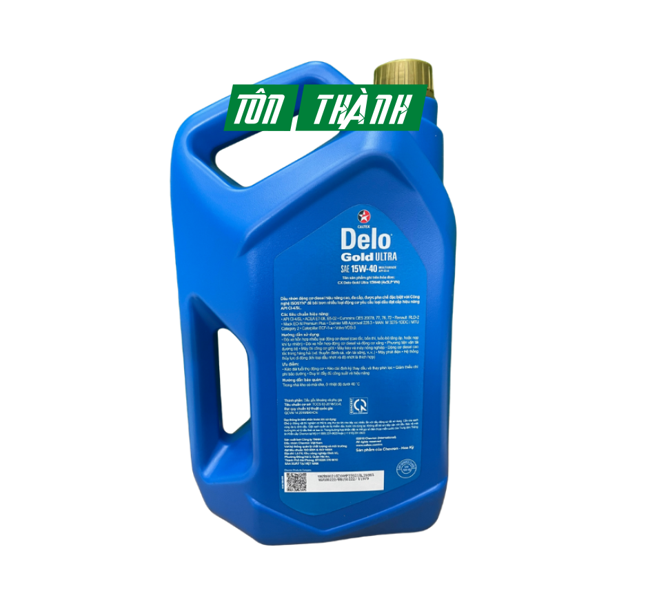 DẦU NHỚT ĐỘNG CƠ Ô TÔ DIESEL CALTEX DELO GOLD ULTRA 15W40 (5 LÍT)