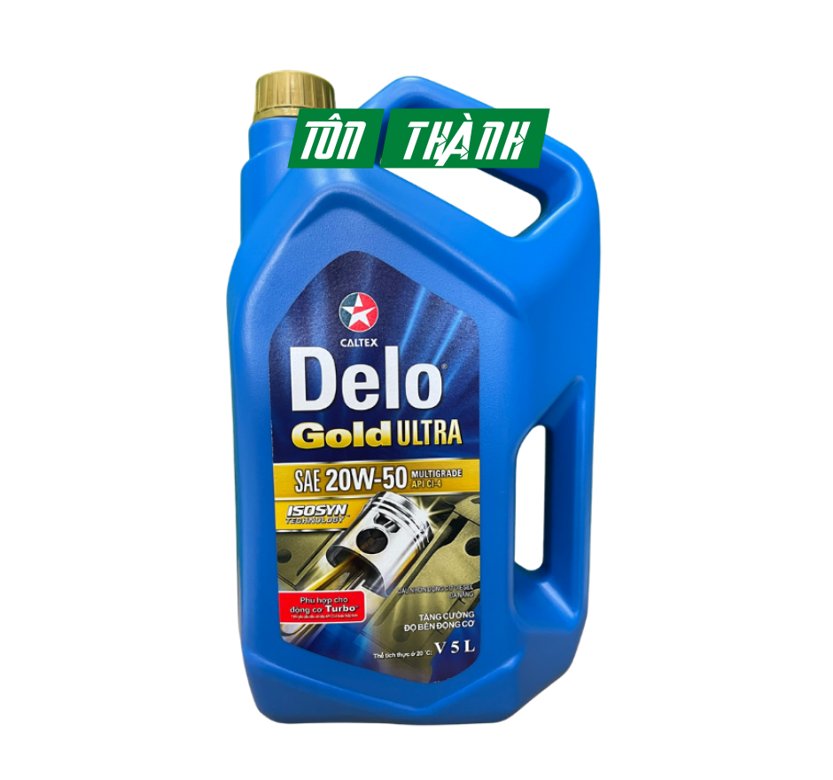 DẦU NHỚT ĐỘNG CƠ Ô TÔ DIESEL CALTEX DELO GOLD ULTRA 20W50 (5 LÍT)