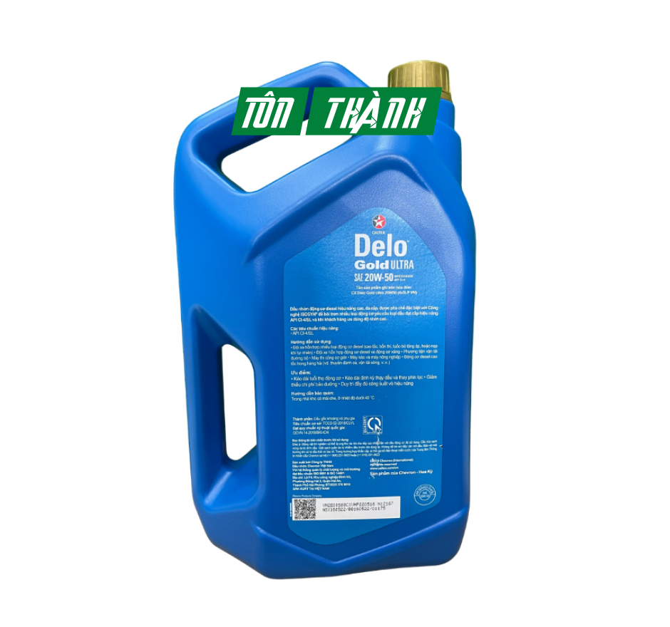 DẦU NHỚT ĐỘNG CƠ Ô TÔ DIESEL CALTEX DELO GOLD ULTRA 20W50 (5 LÍT)