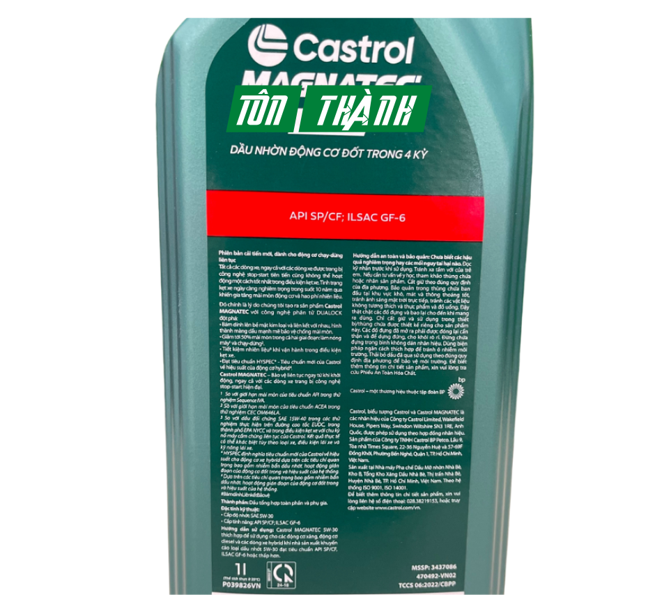 DẦU ĐỘNG CƠ CASTROL MAGNATEC 5W-30 (1 LÍT)