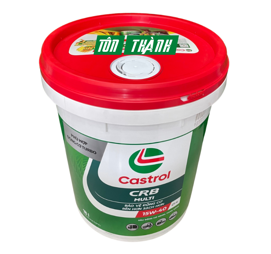 DẦU NHỚT ĐỘNG CƠ CASTROL CRB MULTI 15W40 CI-4 (18 LÍT)