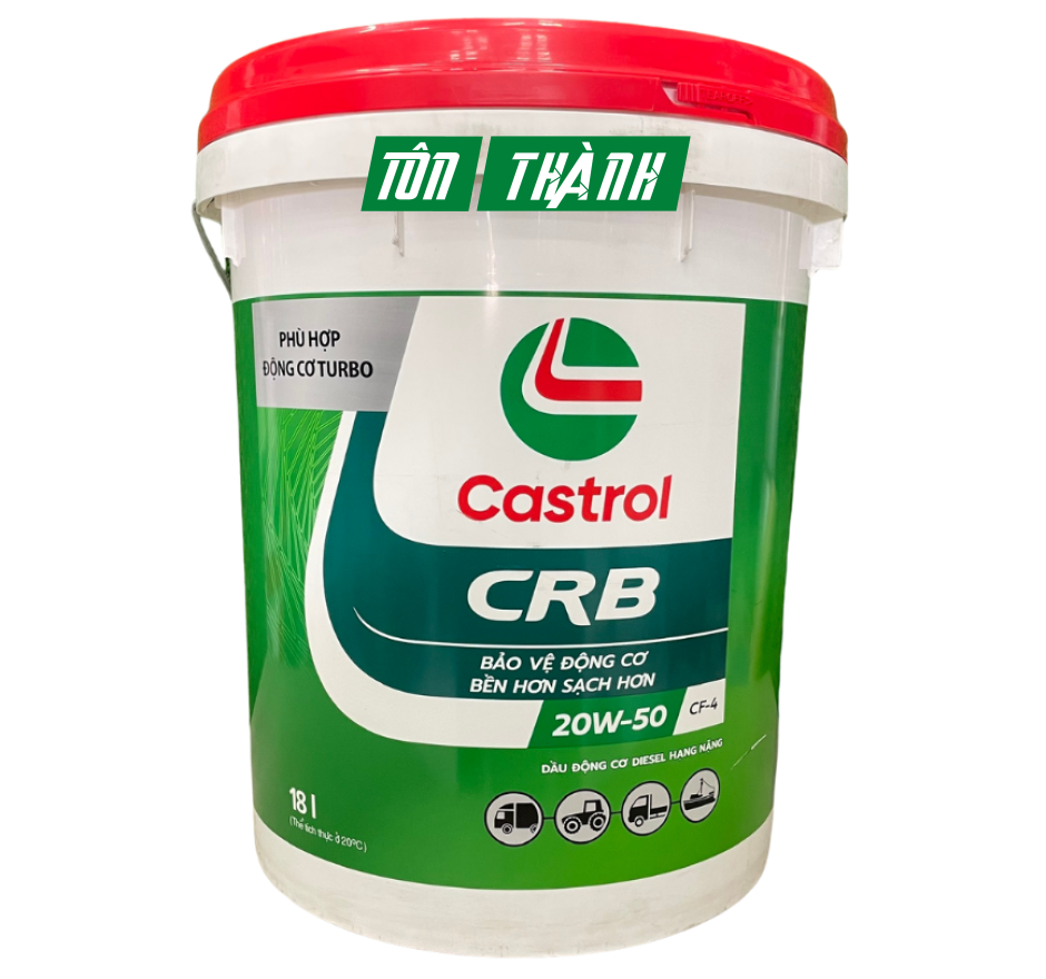 DẦU NHỚT ĐỘNG CƠ CASTROL CRB 20W50 CF-4 (18 LÍT)