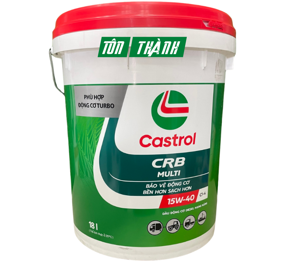 DẦU NHỚT ĐỘNG CƠ CASTROL CRB MULTI 15W40 CI-4 (18 LÍT)