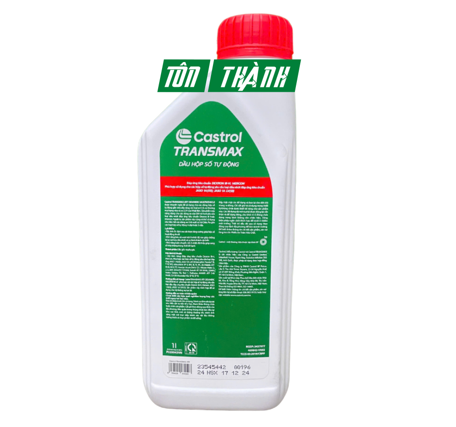 DẦU HỘP SỐ TỰ ĐỘNG CASTROL TRANSMAX ATF DEX/MERC MULTIVEHICLE (1 LÍT)