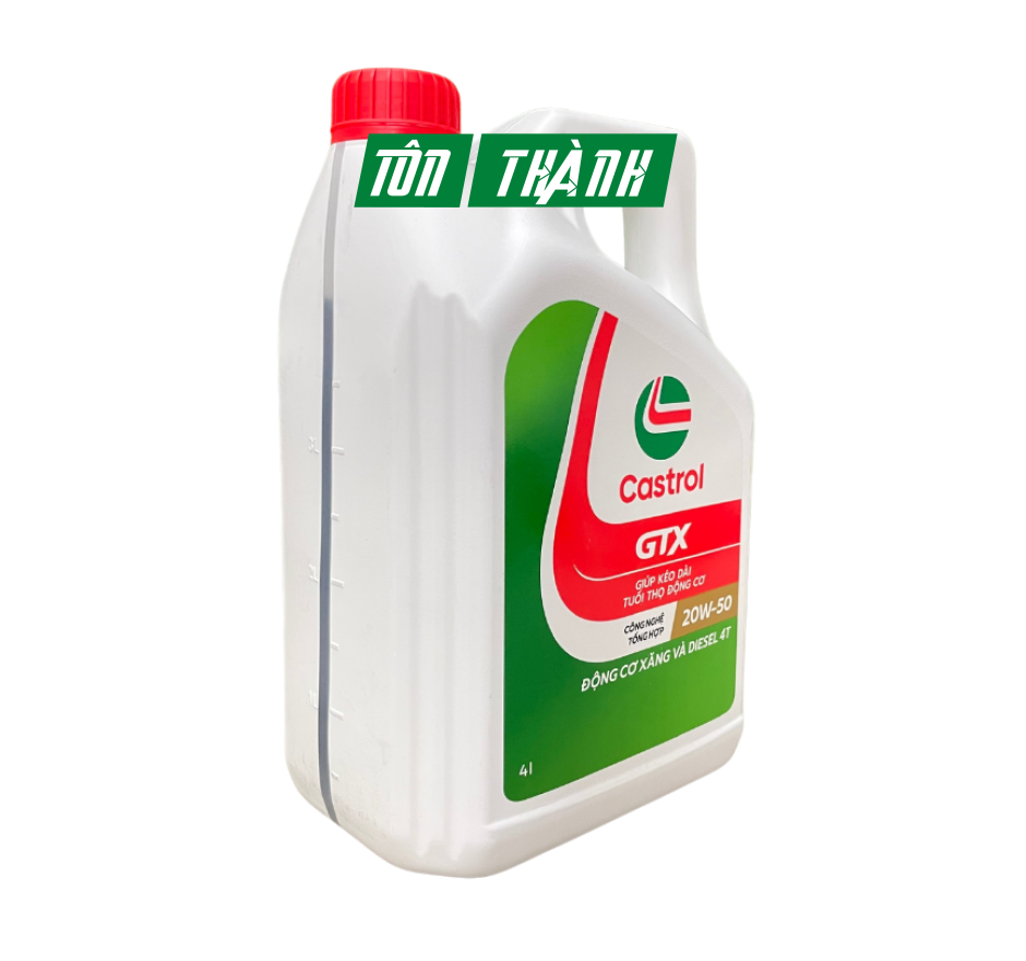 DẦU NHỚT ĐỘNG CƠ CASTROL GTX 20W50 SL/CF (4 LÍT)
