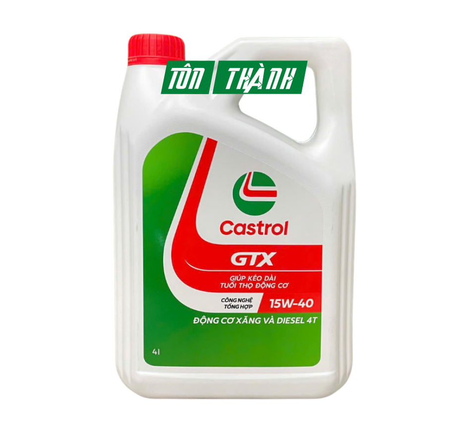 DẦU NHỚT ĐỘNG CƠ CASTROL GTX  15W40 SL/CF (4 LÍT)