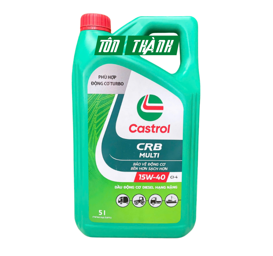 DẦU NHỚT ĐỘNG CƠ CASTROL CRB MULTI 15W-40 CH-4 (5 LÍT)