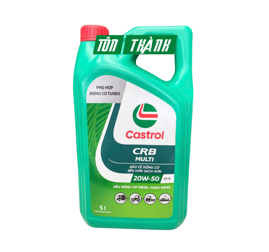 DẦU NHỚT ĐỘNG CƠ CASTROL CRB MULTI 20W50 CH-4 (5 LÍT)