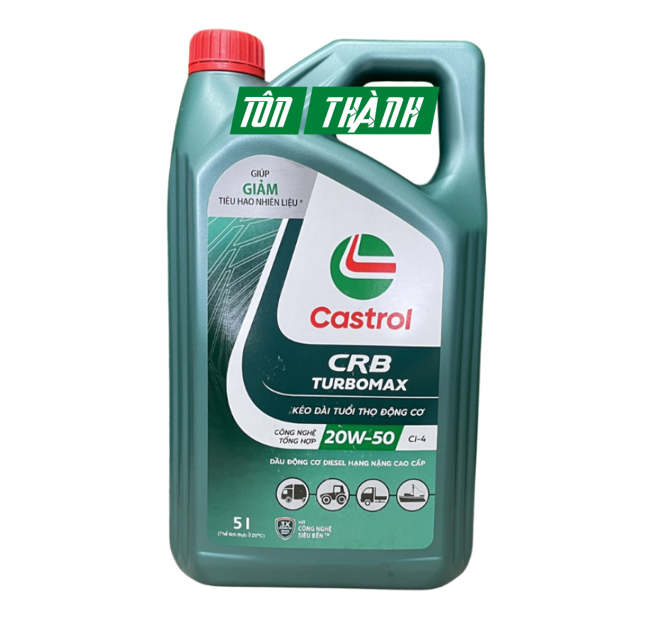DẦU NHỚT CASTROL CRB TURBOMAX 20W50 CI-4 (5 LÍT)	