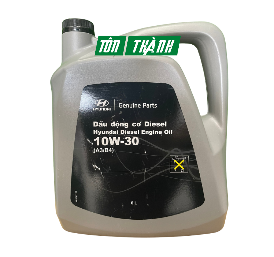 DẦU ĐỘNG CƠ DIESEL HYUNDAI 10W-30 A3/B4 (6LÍT)