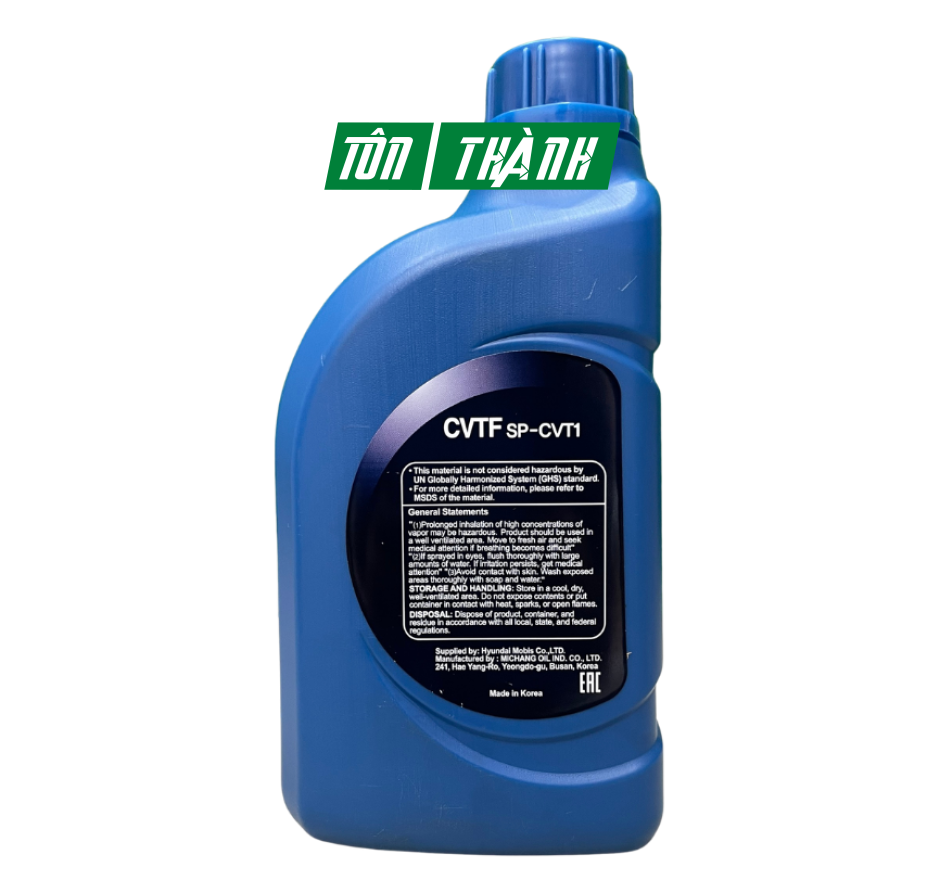 DẦU HỘP SỐ VÔ CẤP HYUNDAI & KIA CVTF SP-CVT1(1 LÍT)