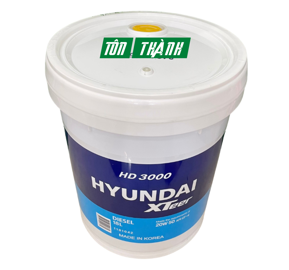 Dầu nhớt ô tô HYUNDAI XTEER HD3000 20W50 (18 Lít)
