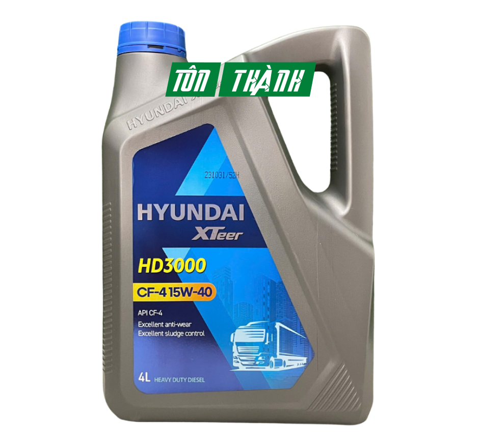 Dầu nhớt ô tô HYUNDAI XTEER HD3000 15W40 (4 Lít)