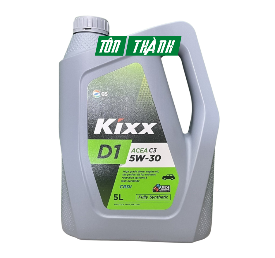 Dầu Động Cơ Diesel KIXX D1 5W-30 ACEA C3/SP (5 Lít) - Tổng Hợp Toàn Phần